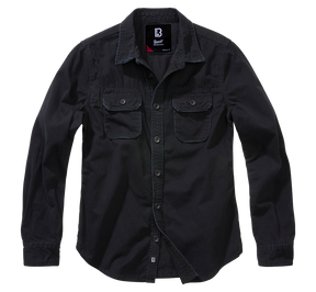 Women Vintage Shirt Long Sleeve black