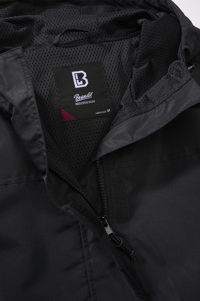 Women Summer Frontzip Windbreaker black