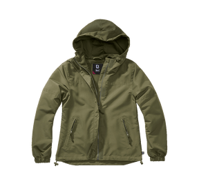 Women Summer Frontzip Windbreaker olive