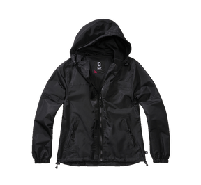 Women Summer Frontzip Windbreaker black