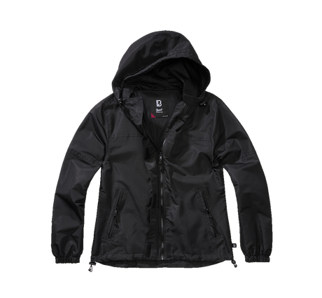 Women Summer Frontzip Windbreaker black
