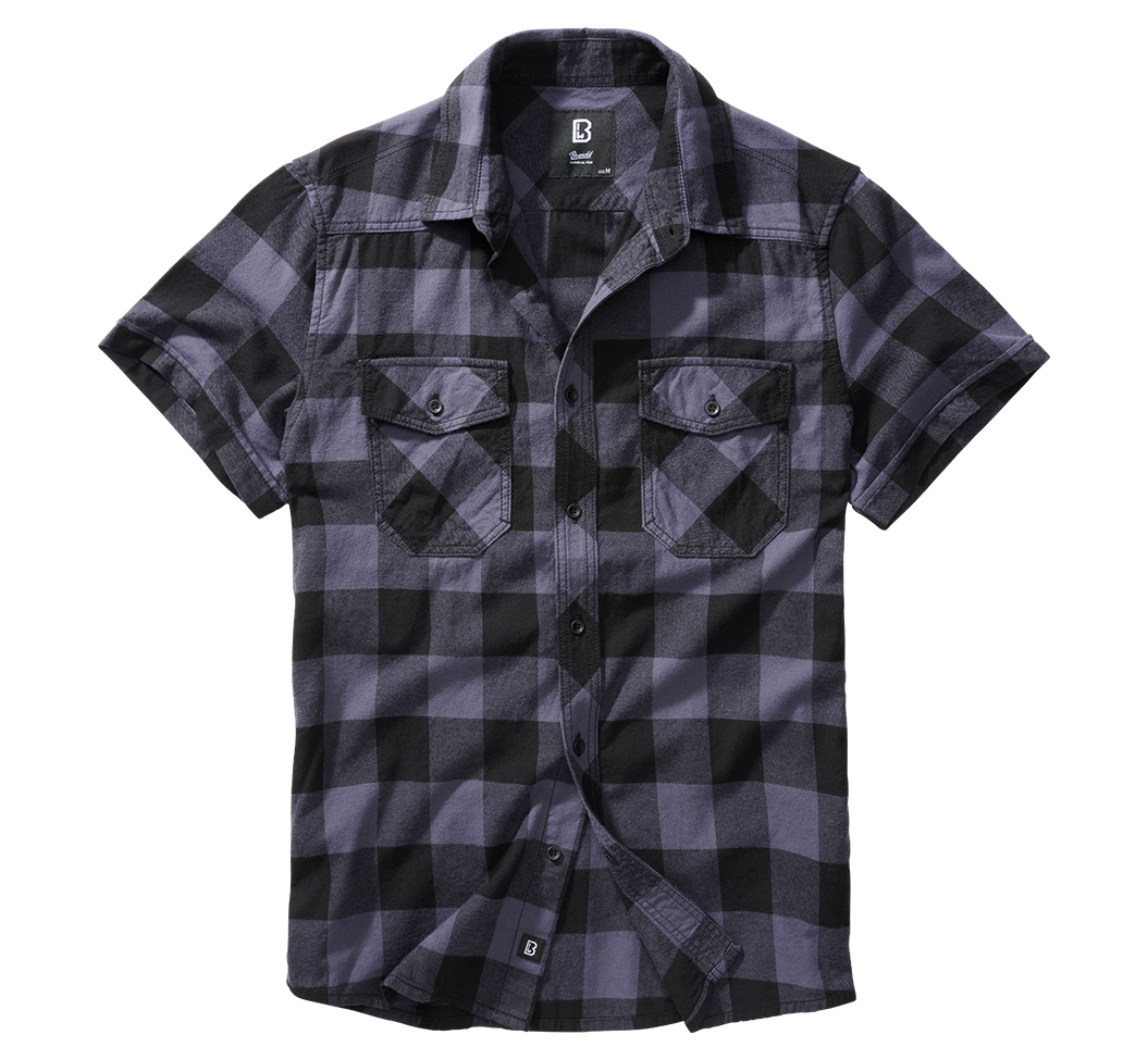 Check Shirt Short Sleeve black/grey
