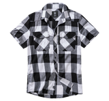Check Shirt Short Sleeve white/black