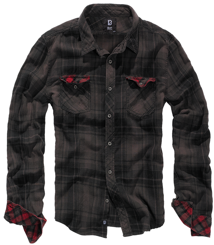 Duncan Check Shirt Long Sleeve brown-black