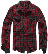 Duncan Check Shirt Long Sleeve red-brown