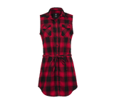 Women Gracey Longshirt Sleeveless red/black