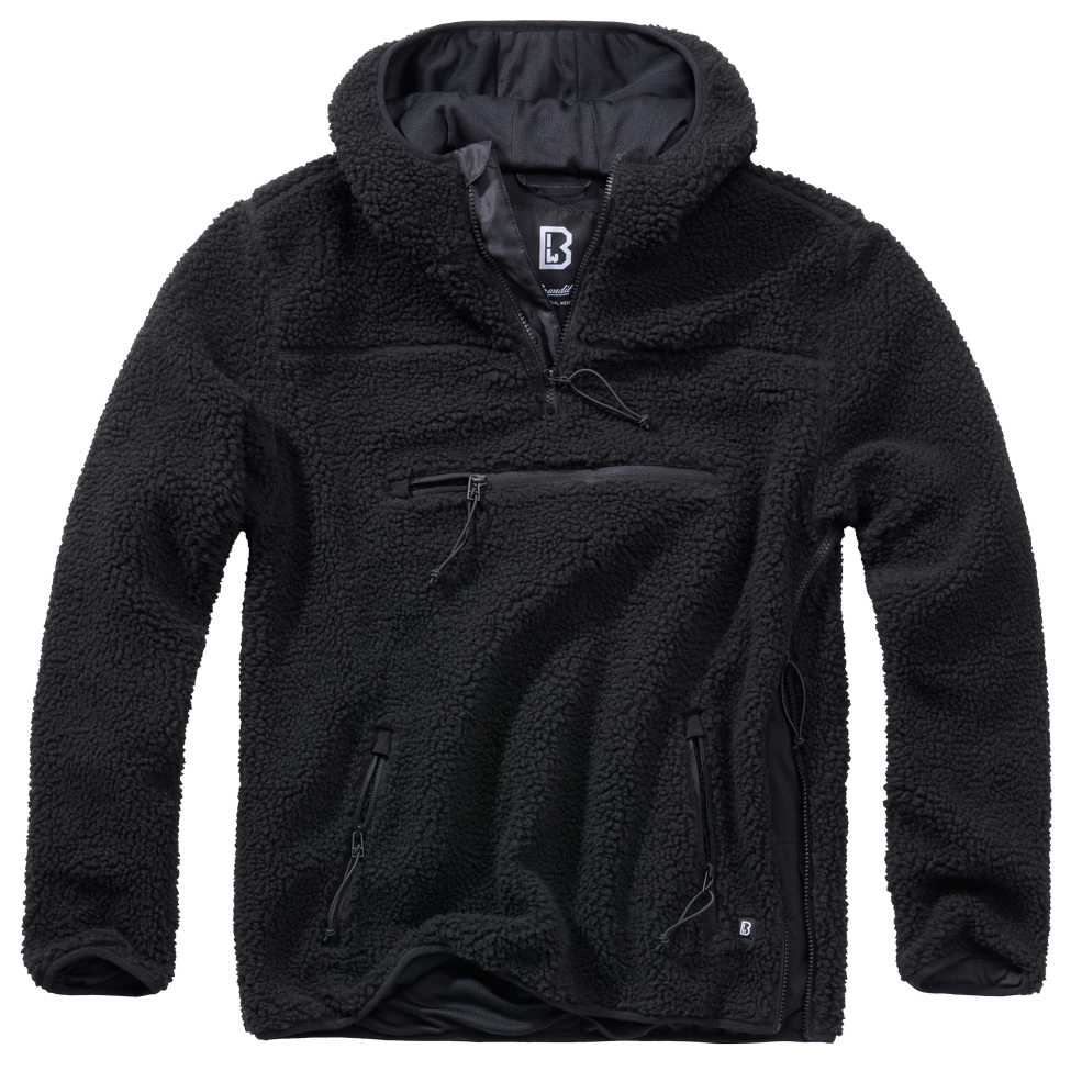 Teddyfleece Worker Pullover black