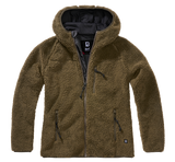 Women Teddyfleece Jacket Hooded olive