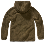 Women Teddyfleece Jacket Hooded olive