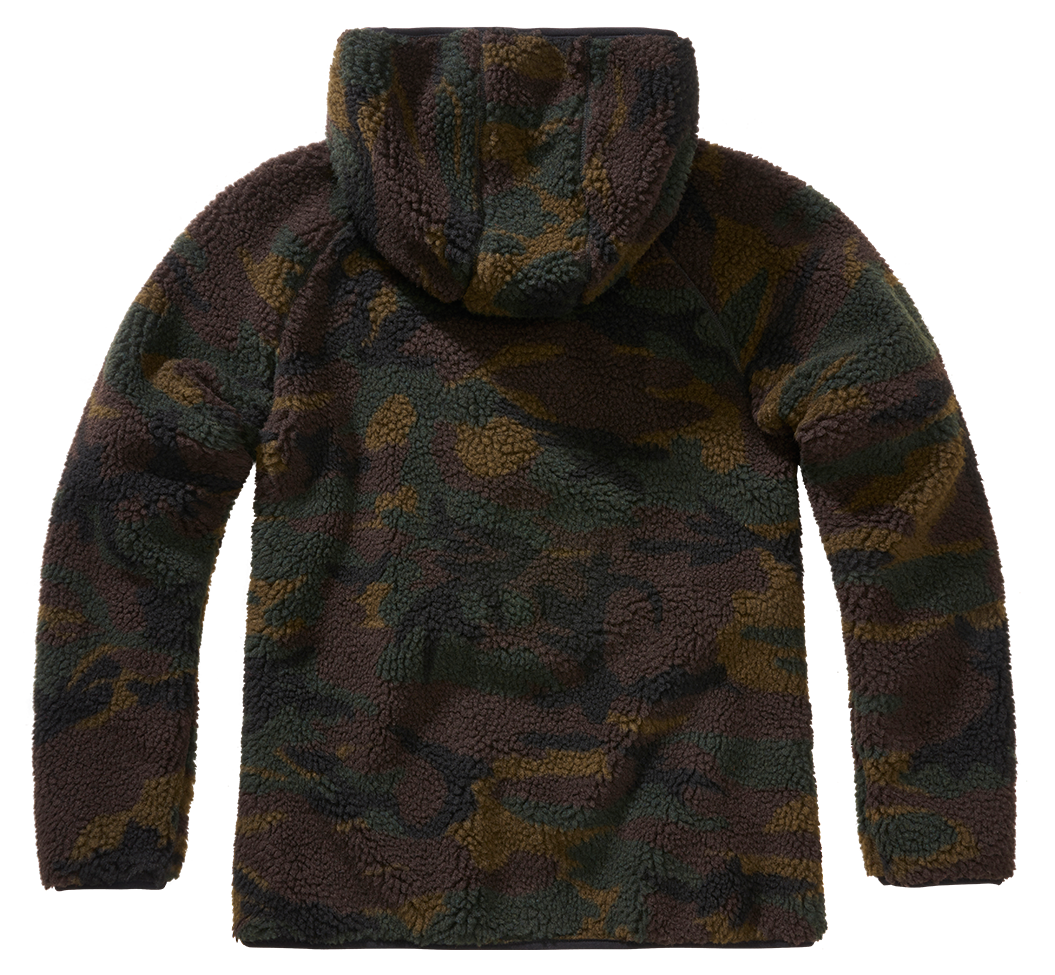 Women Teddyfleece Jacket Hooded woodland