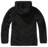 Women Teddyfleece Jacket Hooded black