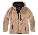 Women Teddyfleece Jacket Hooded camel