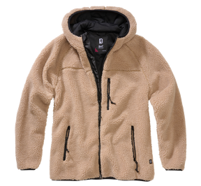 Women Teddyfleece Jacket Hooded camel