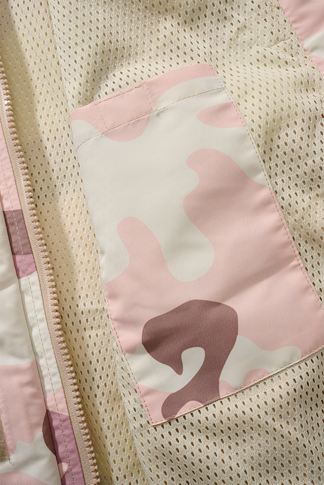 Women Summer Frontzip Windbreaker candy camo