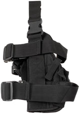 Pistolenbeinholster, schwarz, rechts