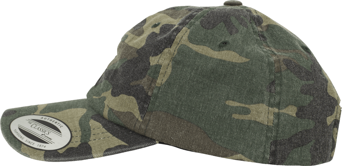 Low Profile Camo Washed Cap woodland