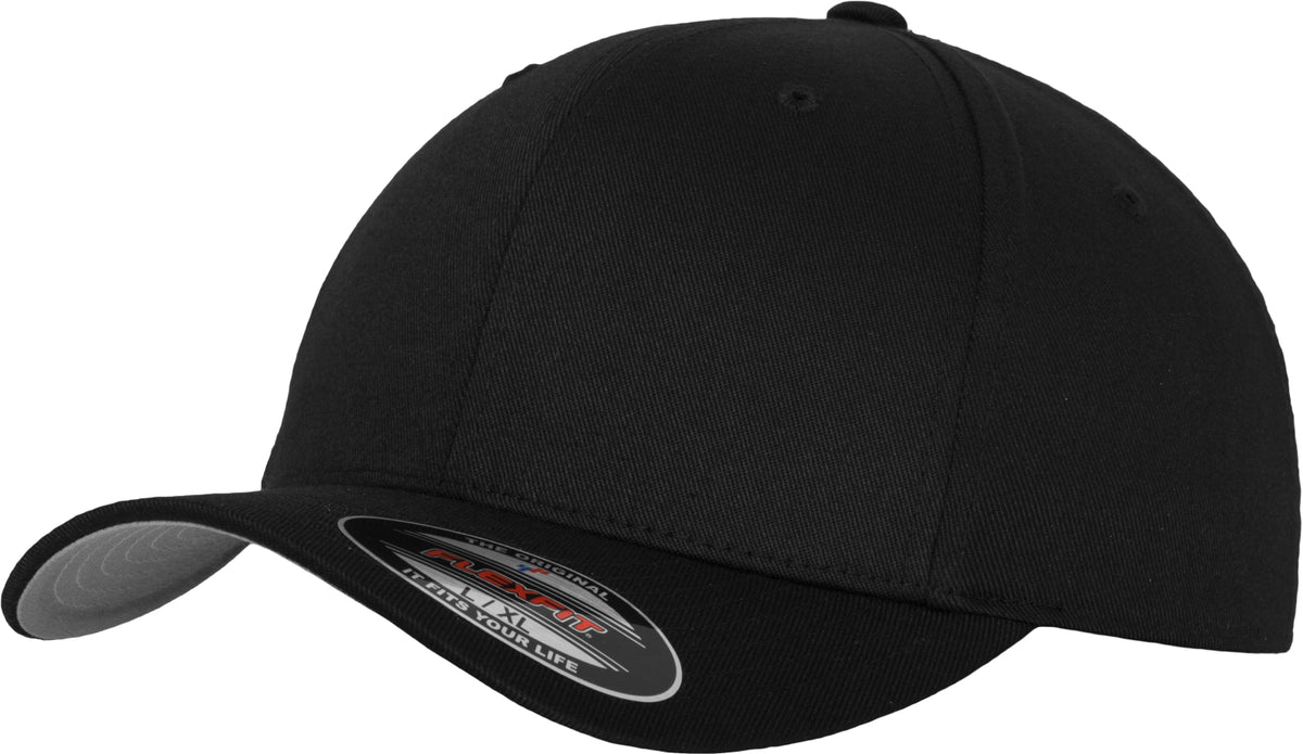 Flexfit Wooly Combed Cap black-grey