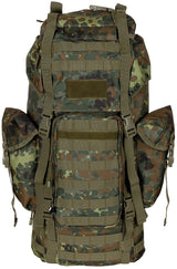 BW Kampfrucksack, "MOLLE", 65 l, Alu-Ausst., flecktarn