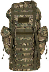 BW Kampfrucksack, "MOLLE", 65 l, Alu-Ausst., op.-camo