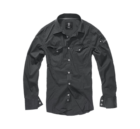 Slim Fit Shirt Long Sleeve black