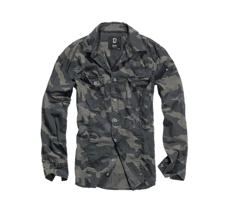 Slim Fit Shirt Long Sleeve darkcamo