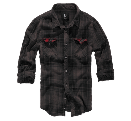 Duncan Check Shirt Long Sleeve brown-black
