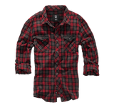 Duncan Check Shirt Long Sleeve red-brown