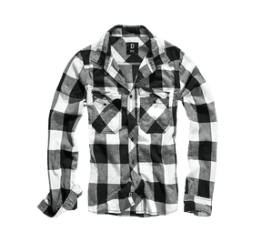 Check Shirt Long Sleeve white/black