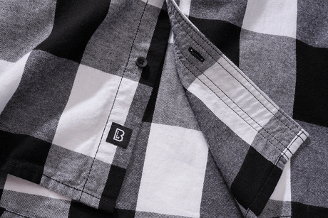 Check Shirt Short Sleeve white/black