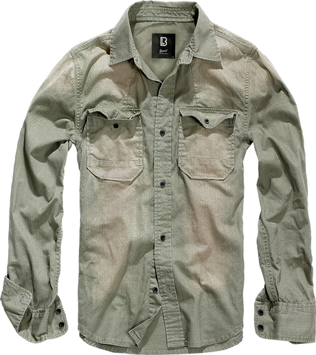 Bekleidung, Hemd, Langarm, Jacke, Khaki