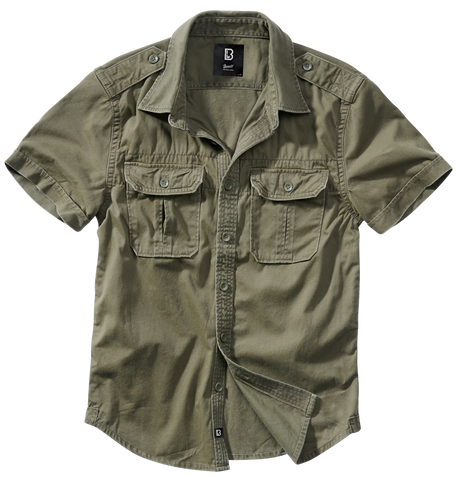 Vintage Shirt Short Sleeve olive