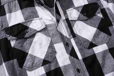 Check Shirt Short Sleeve white/black