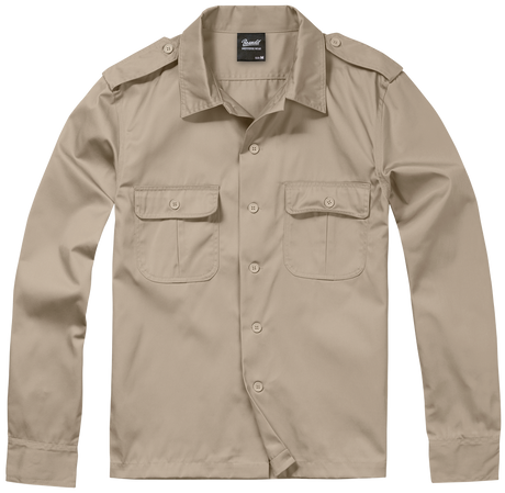 US Shirt Long Sleeve beige