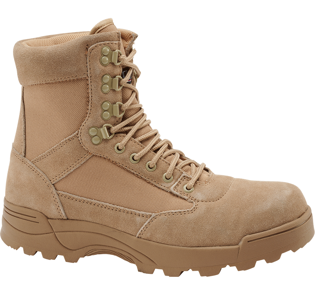 9 Eyelet Tactical Boots camel