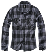 Women Amy Flannel Shirt Long Sleeve black/grey