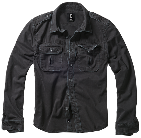 Vintage Shirt Long Sleeve black