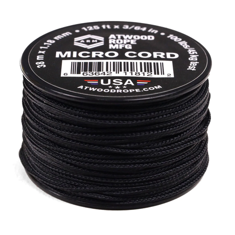 Atwood Rope MFG - Micro-Cord 1,18 mm (schwarz)