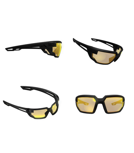 Brille Tactical Type-X, Black Frame, Amber Lens