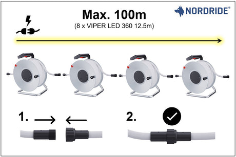 NORDRIDE - Lichtschlauch Verlängerung 1112-5700K für Viper LED 360 5700K