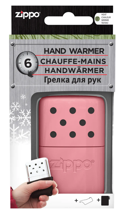 Zippo Handwärmer / Taschenofen Pink 6 Std. (nachfüllbar)