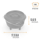 Feuertopf / Dutch Oven ft0.5 mit Füssen (0,56 Liter)