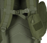 Tasche, Rucksack, Zubehör, Handtasche, militär Rucksack, olivegrün, gepolsterte Träger, Molle-Befestigung, Reißverschluss-Tas