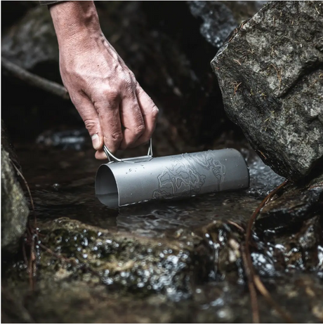 GRAYL - Wasserfilter Ultrapress Titanium Bottle (Covert Black)