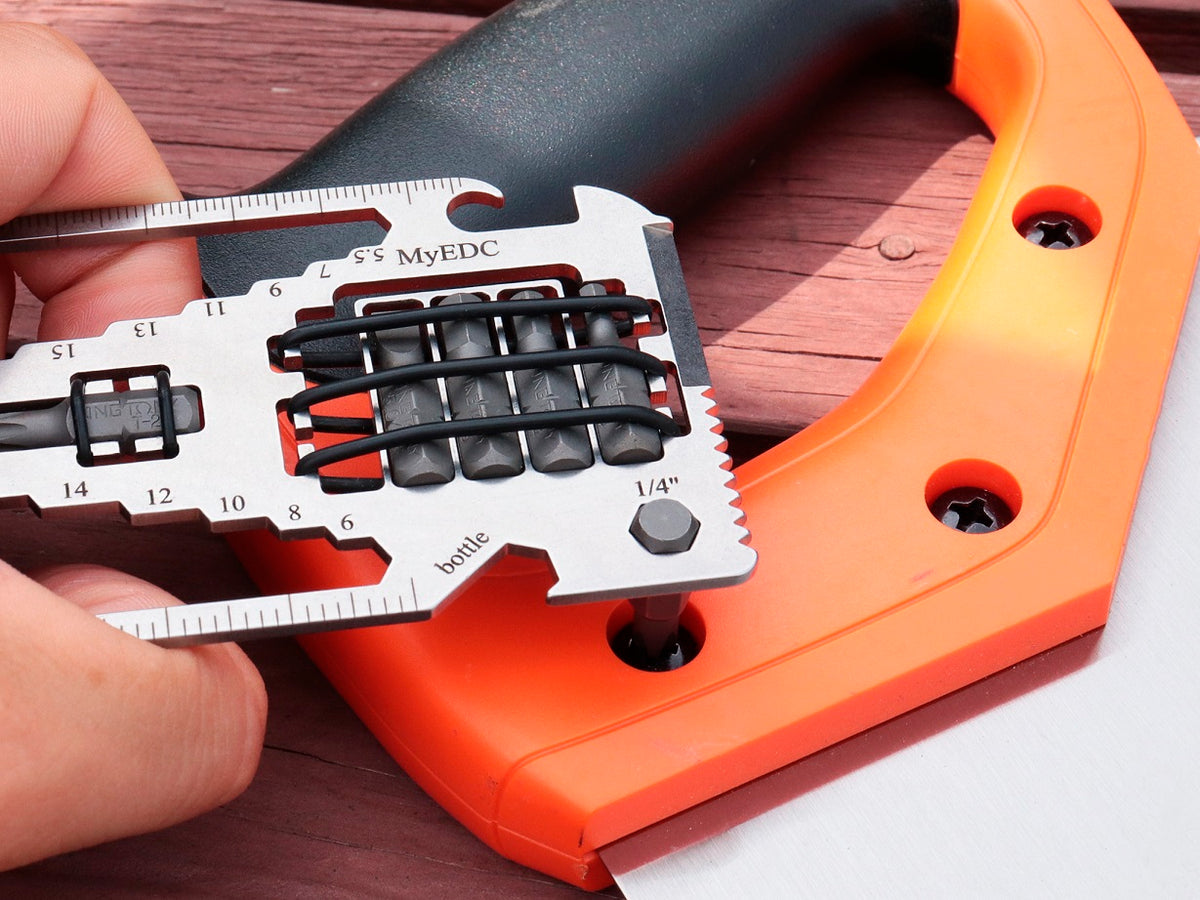MyEDC - Multitool Pocket Card 29 in 1 mit 6 Bits