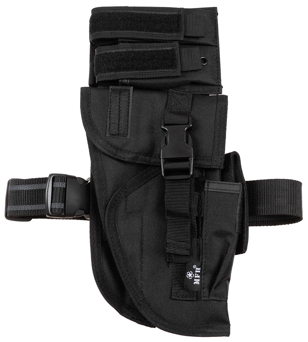 Pistolenbeinholster, schwarz, "Tactical", rechts