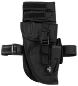 Pistolenbeinholster, schwarz, "Tactical", rechts