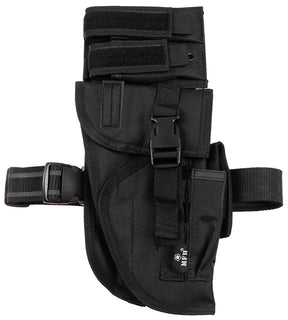 Pistolenbeinholster, schwarz, "Tactical", rechts