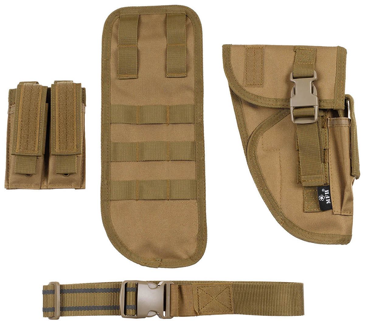 Pistolenbeinholster, coyote, "Tactical", rechts