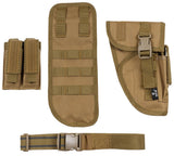 Pistolenbeinholster, coyote, "Tactical", rechts