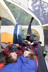 Etagenbett XL mit Seitentaschen (schwarz)